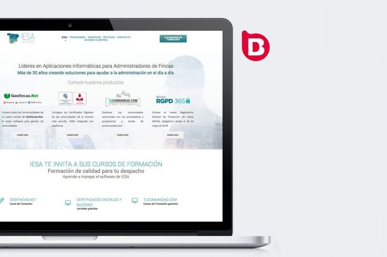 Design and development of the IESA corporate website