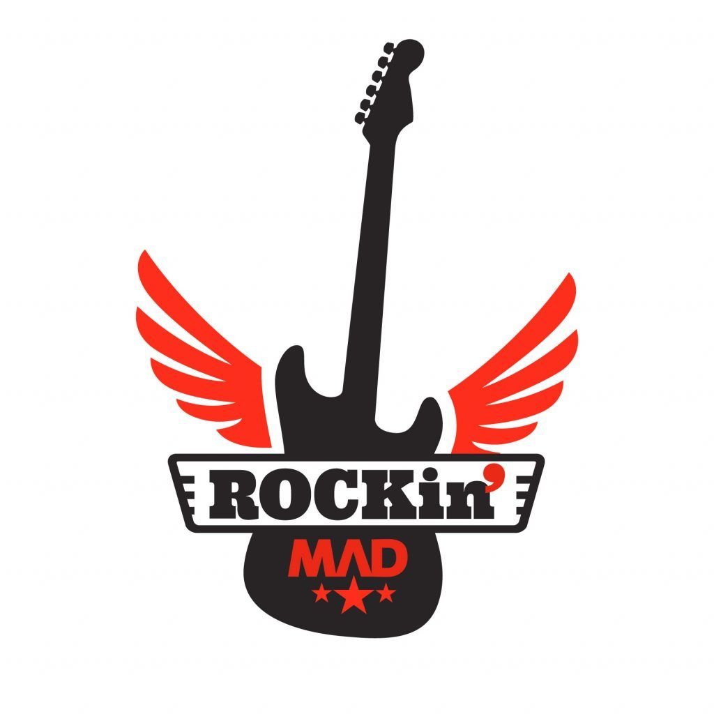 Diseño de logotipo RockinMad escuela de rock madrid