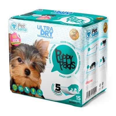 Mockup digital ficticio de producto para diseño de packaging Petsana Dog Care