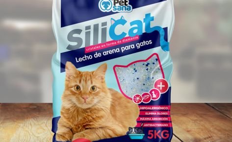 Product packaging design for a cat litter bed product Brand