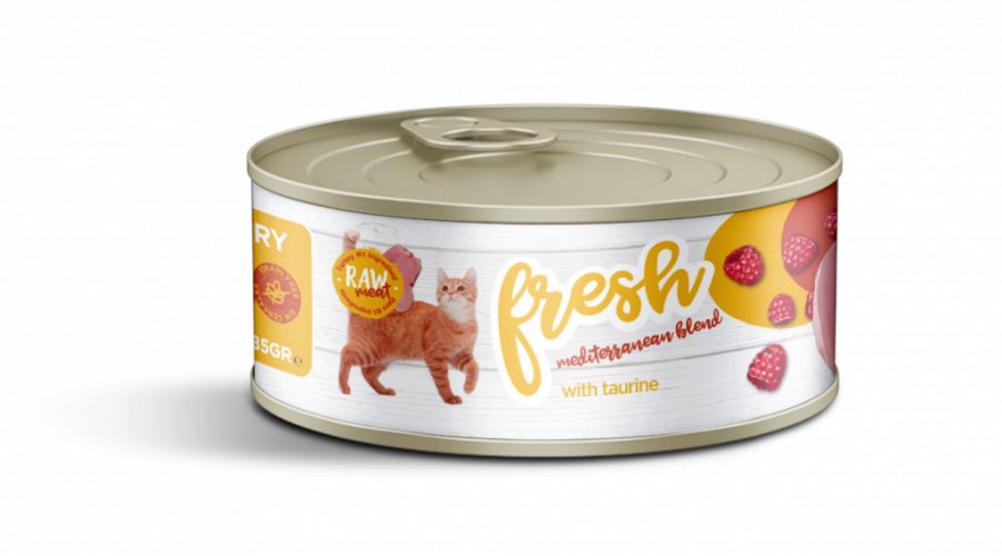 diseño de la etiqueta para las latas de alimentacion húmeda para gatos fresh agencia de diseño de envases y empaques